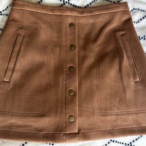 Suede Brown Skirt